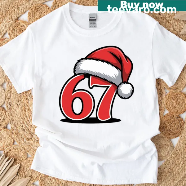 Meme-inspired Christmas graphic on a humorous t-shirt