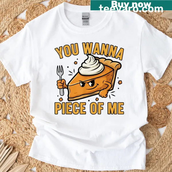 Cute Thanksgiving-themed T-shirt with playful text