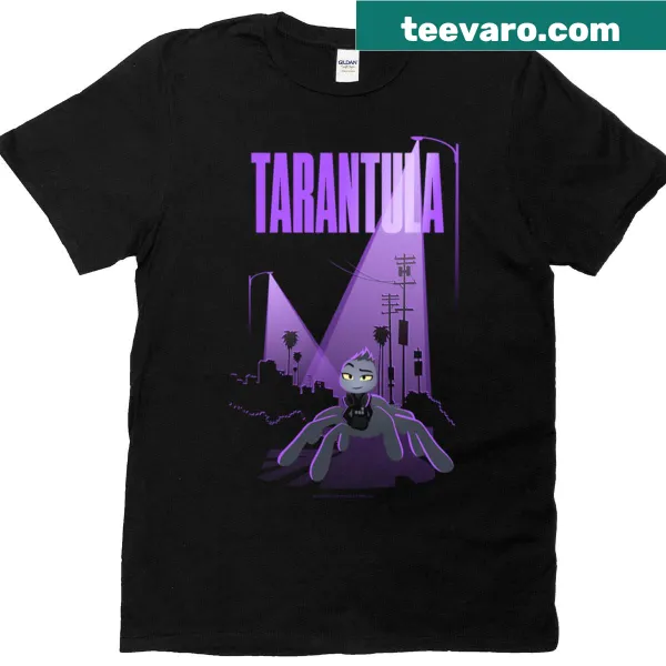 Ms. Tarantula from The Bad Guys under a streetlight illustration