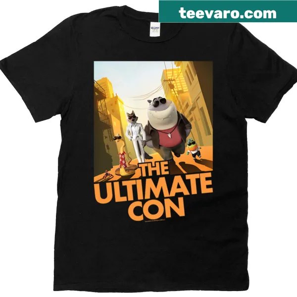 Illustrative shirt celebrating The Bad Guys group from the movie