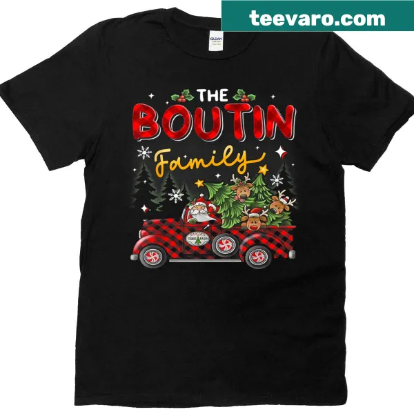 Whimsical family Christmas matching t-shirt design