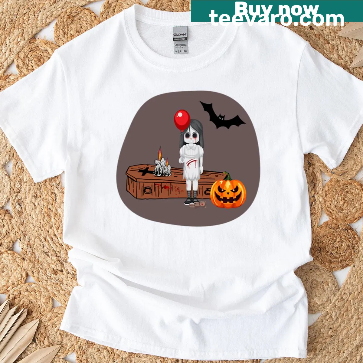 Charming illustration of a little girl on a kids' T-shirt — on a men's t-shirt