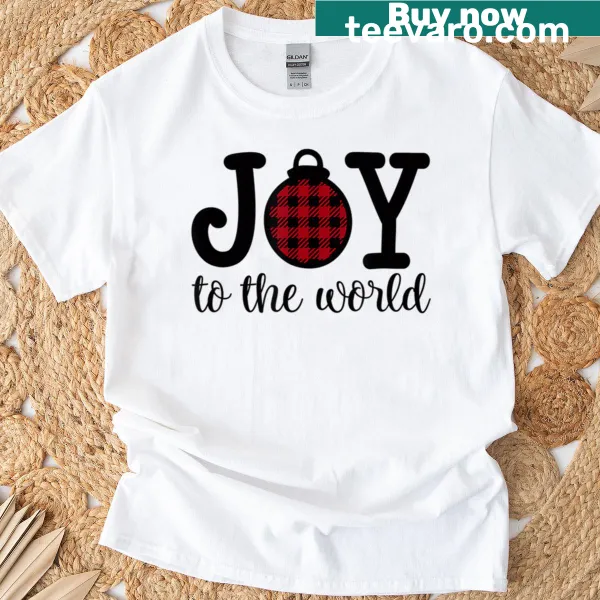 Retro Christmas nativity scene graphic on a festive t-shirt