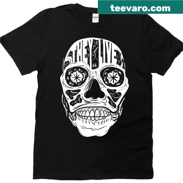 Alien face graphic t-shirt inspired by They Live