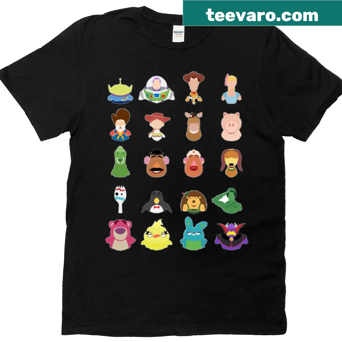 Toy sticker design on a playful T-shirt for kids — on a men's t-shirt