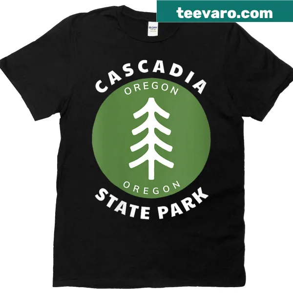 Cascadia State Park pine tree graphic T-shirt