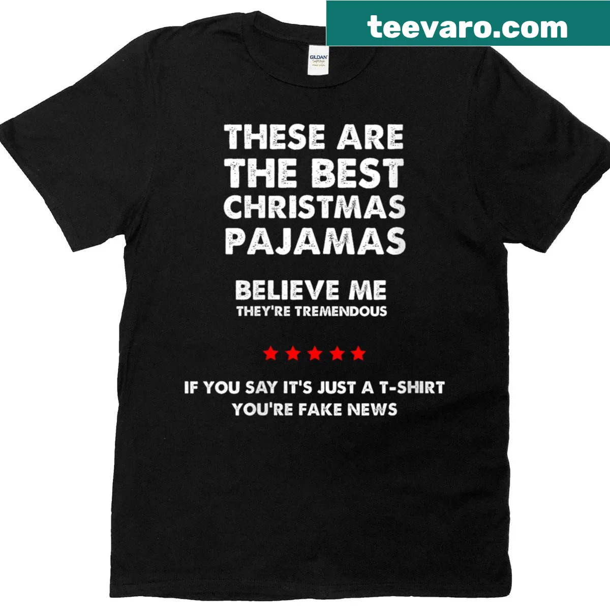 Funny Christmas graphic featuring Donald Trump on a women's t-shirt — on a men's t-shirt