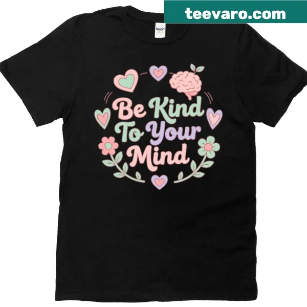 Inspirational text design promoting kindness to oneself