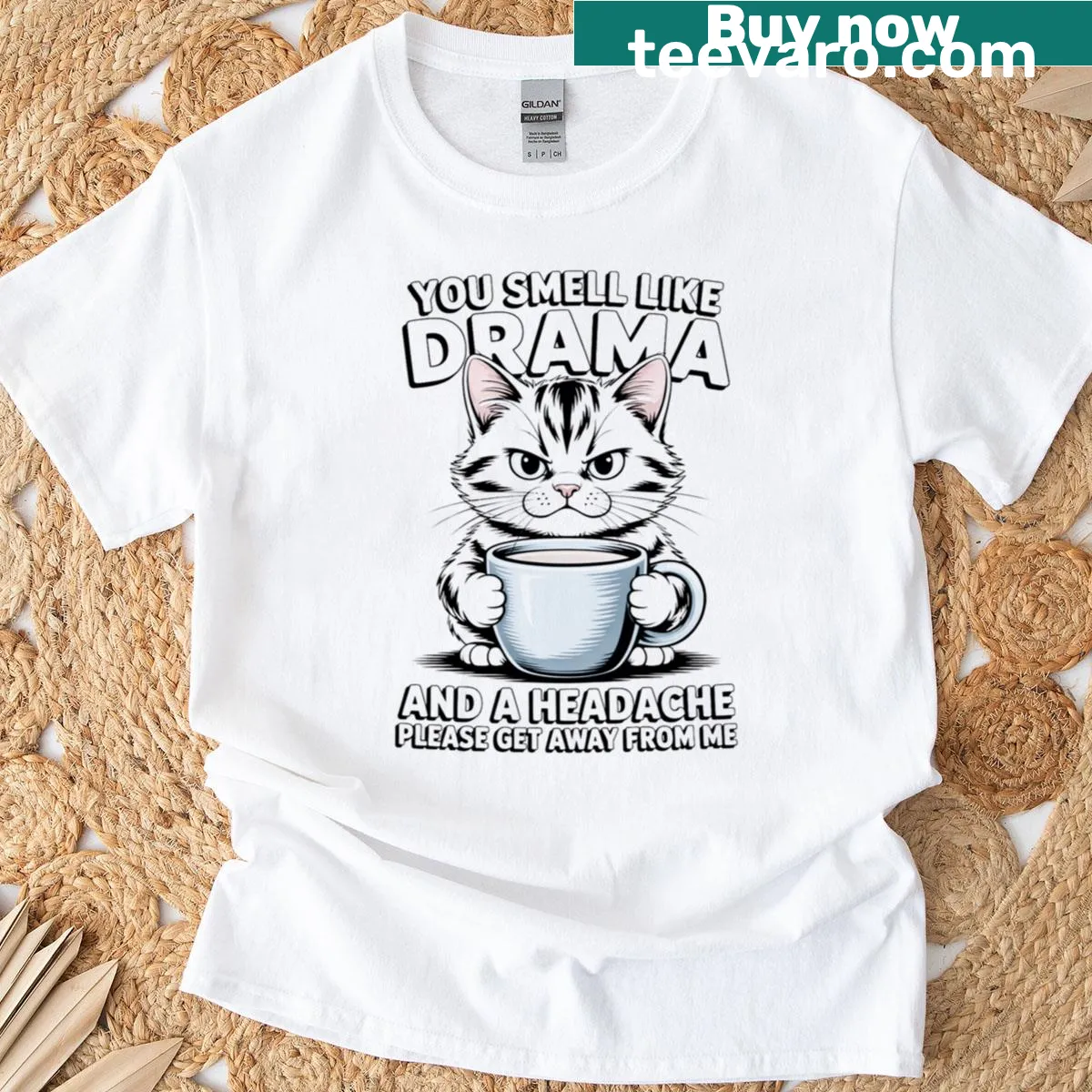 Cat lover t-shirt featuring a heartfelt quote about cats — on a men's t-shirt