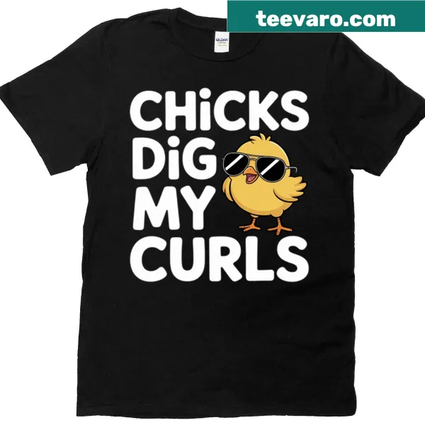 Funny toddler T-shirt with a saying about curly hair.