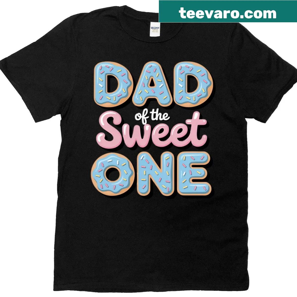 T-shirt for dads celebrating their child's first birthday — on a men's t-shirt