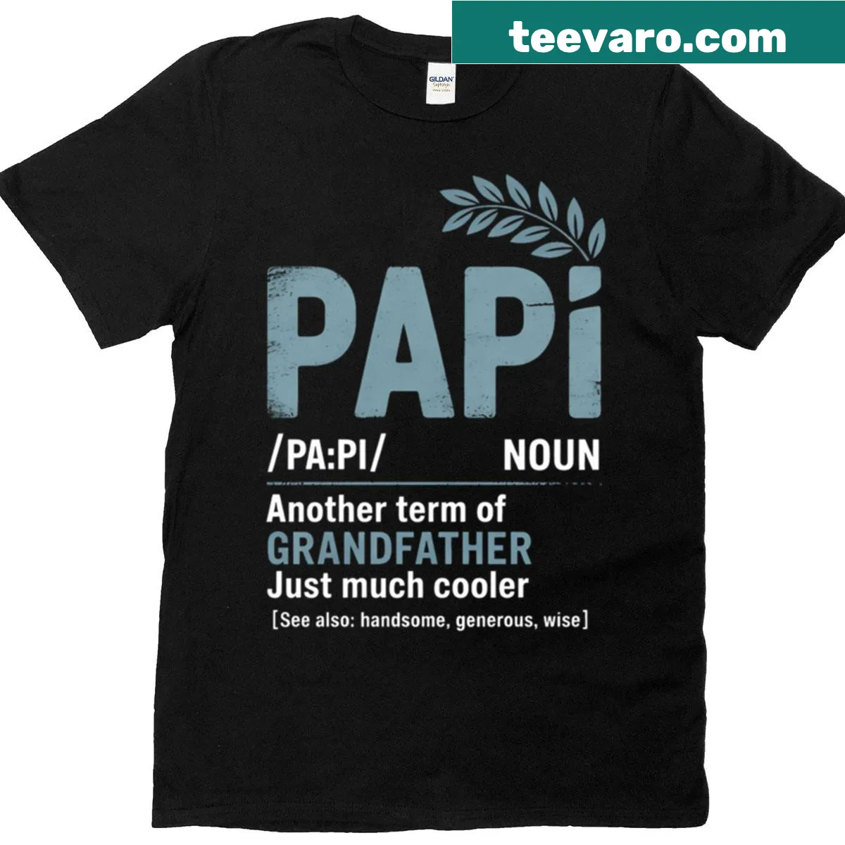 Funny definition of Papi for grandpas on a t-shirt — on a men's t-shirt