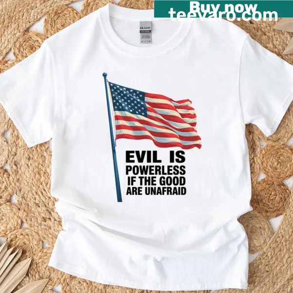 Bold text graphic promoting resistance against evil and fascism