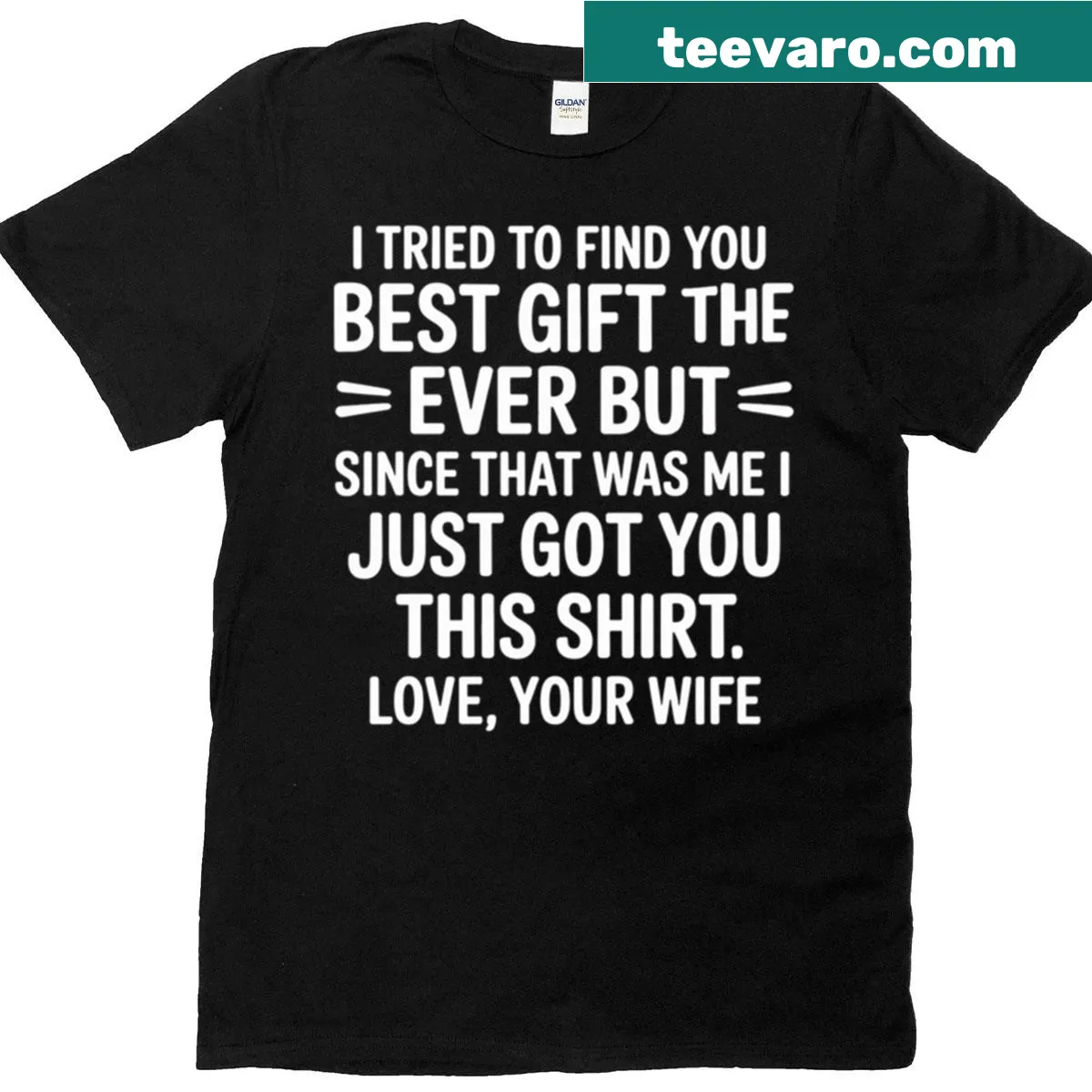 Sentimental typography design for husband on a t-shirt — on a men's t-shirt