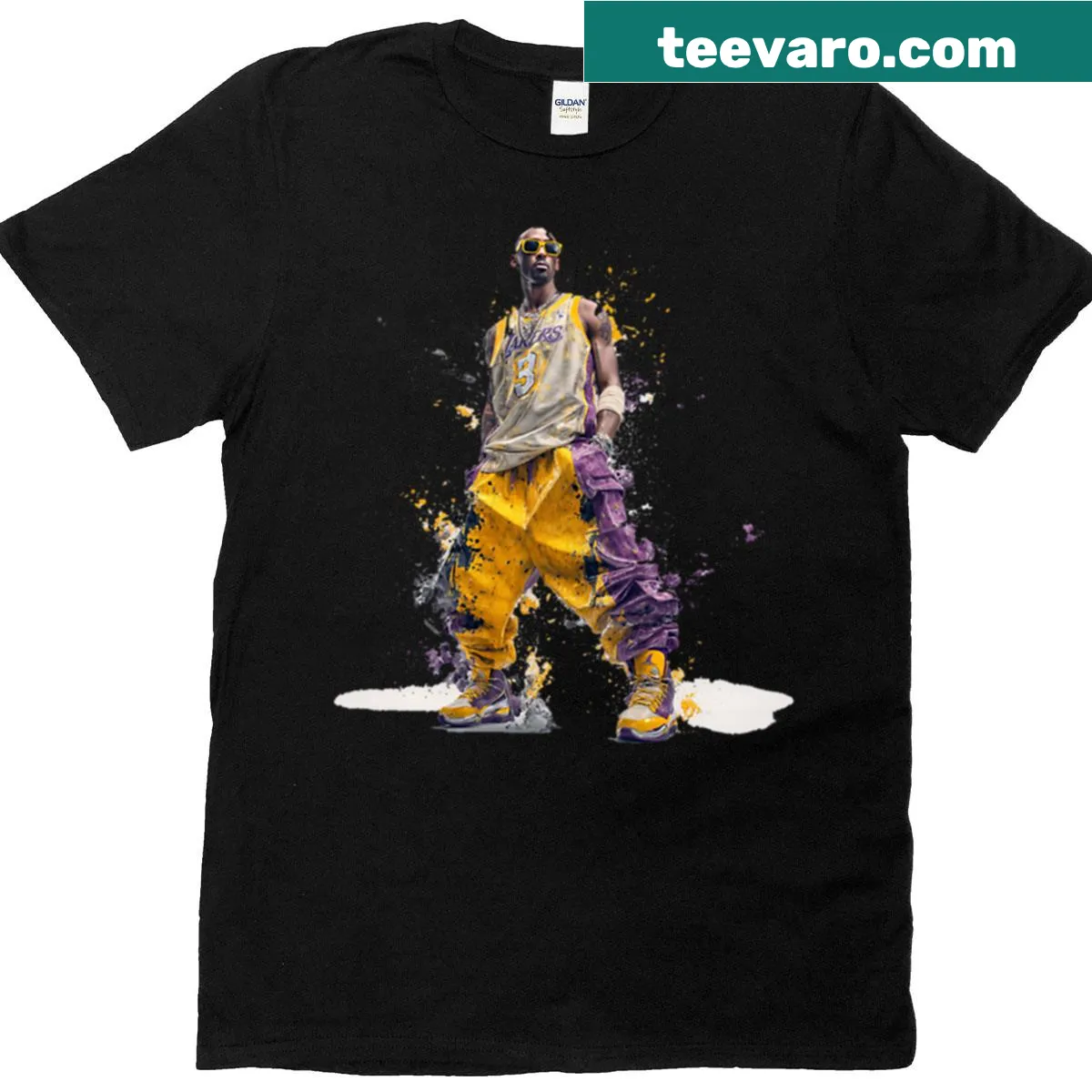 Illustration t-shirt tribute to Kobe Bryant — on a men's t-shirt