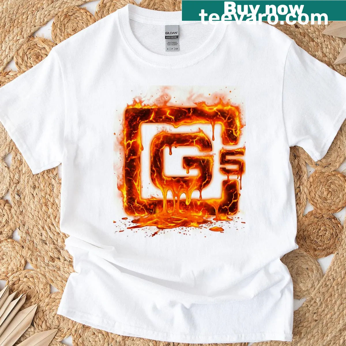 Fanmade Lava Cg5 logo T-shirt — on a men's t-shirt