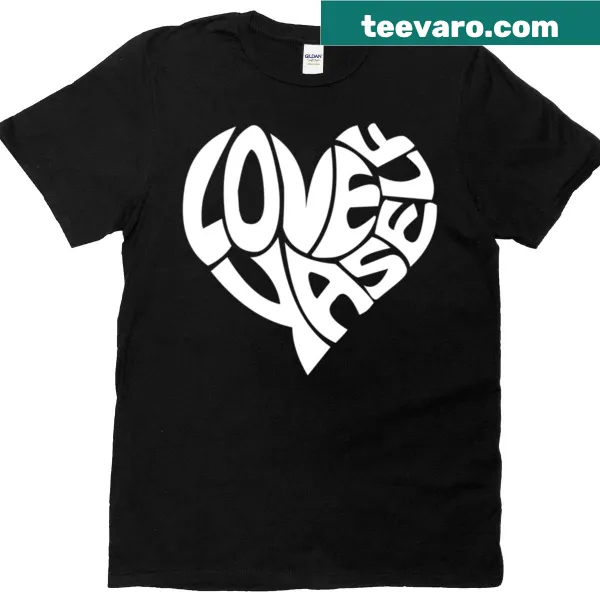 Typography t-shirt with the motivational quote 'Love Yaself'