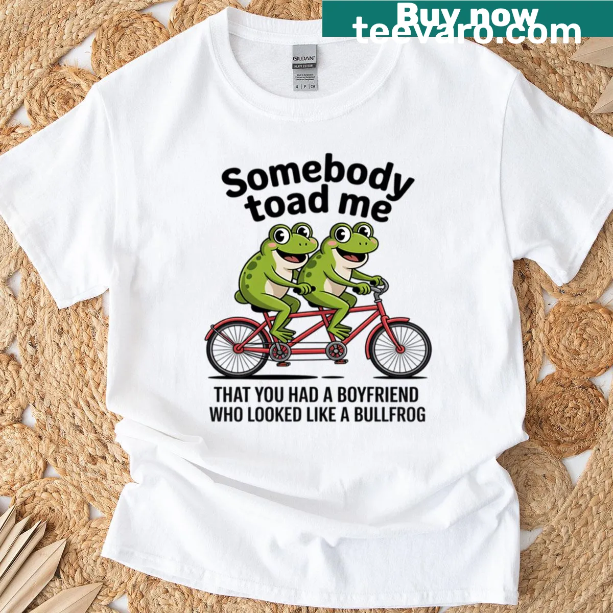 Witty T-shirt featuring a humorous relationship phrase — on a men's t-shirt