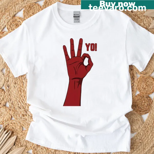 Whimsical Throw The Yo design T-shirt with playful graphics