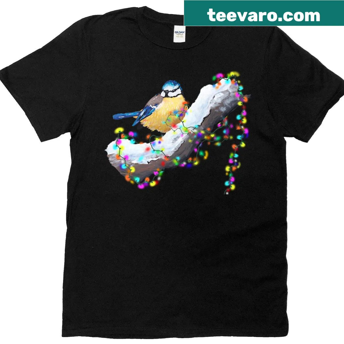 Humorous T-shirt with 'Twinkle Twinkle Little Tit' text — on a men's t-shirt