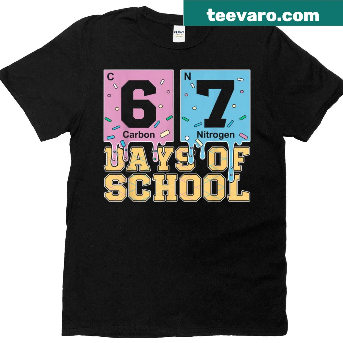 Ice cream-themed school day t-shirt with humorous text — on a men's t-shirt