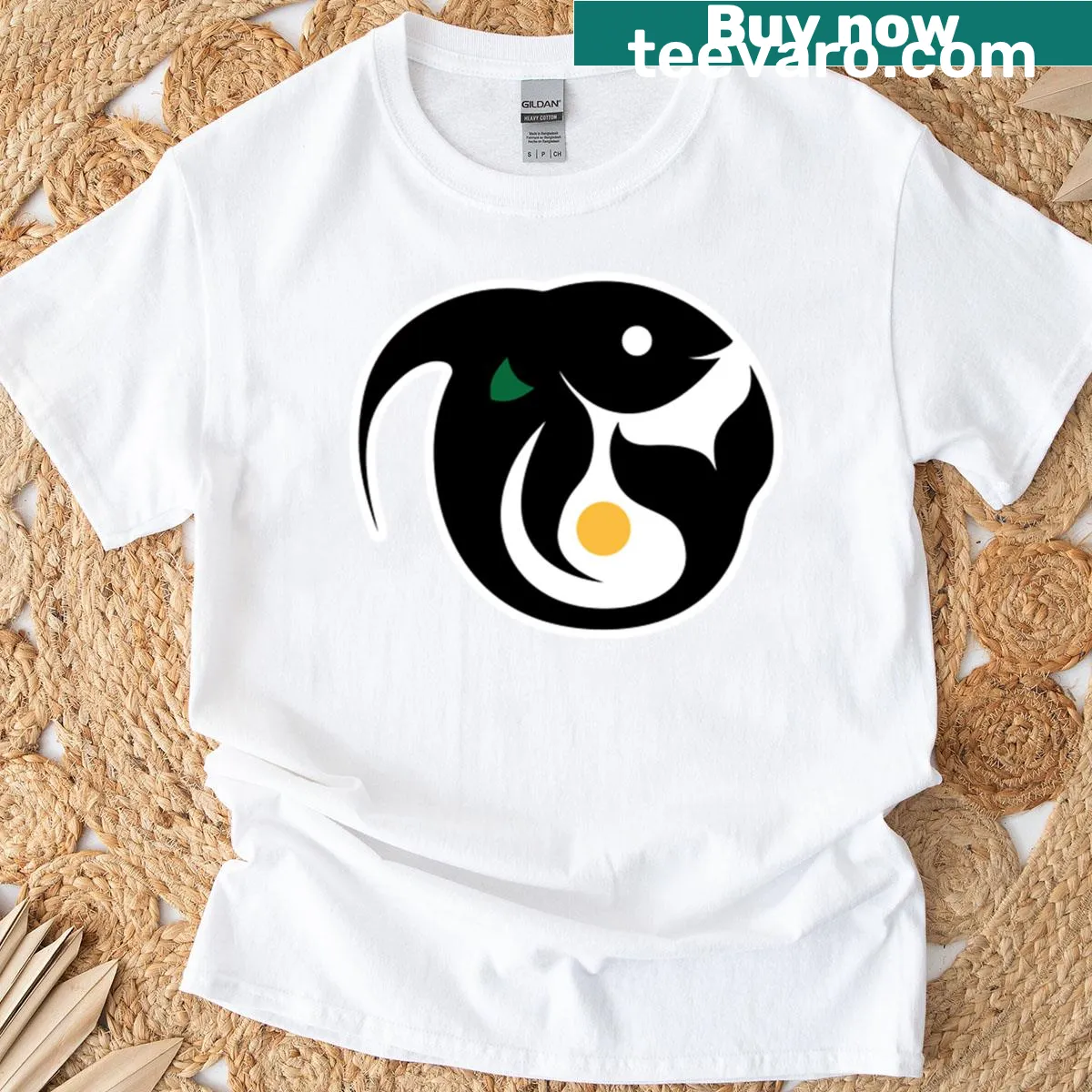 Funny fishing saying t-shirt with playful typography — on a men's t-shirt