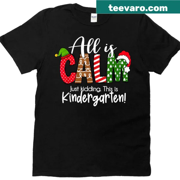 Funny text design about kindergarten Christmas