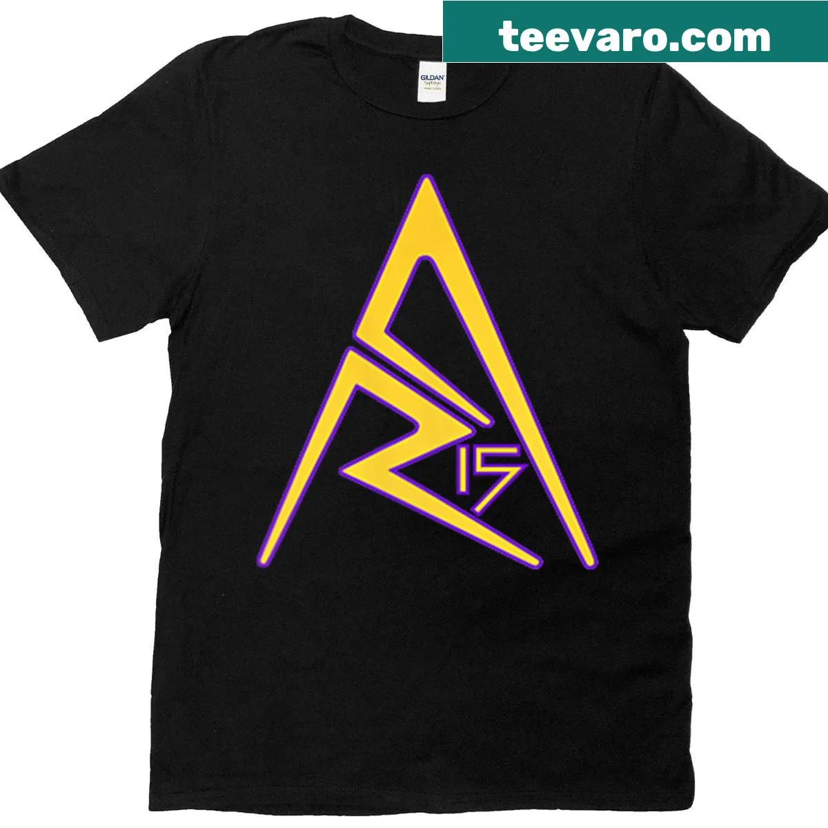 Humorous t-shirt featuring playful Ar-fifteen text — on a men's t-shirt