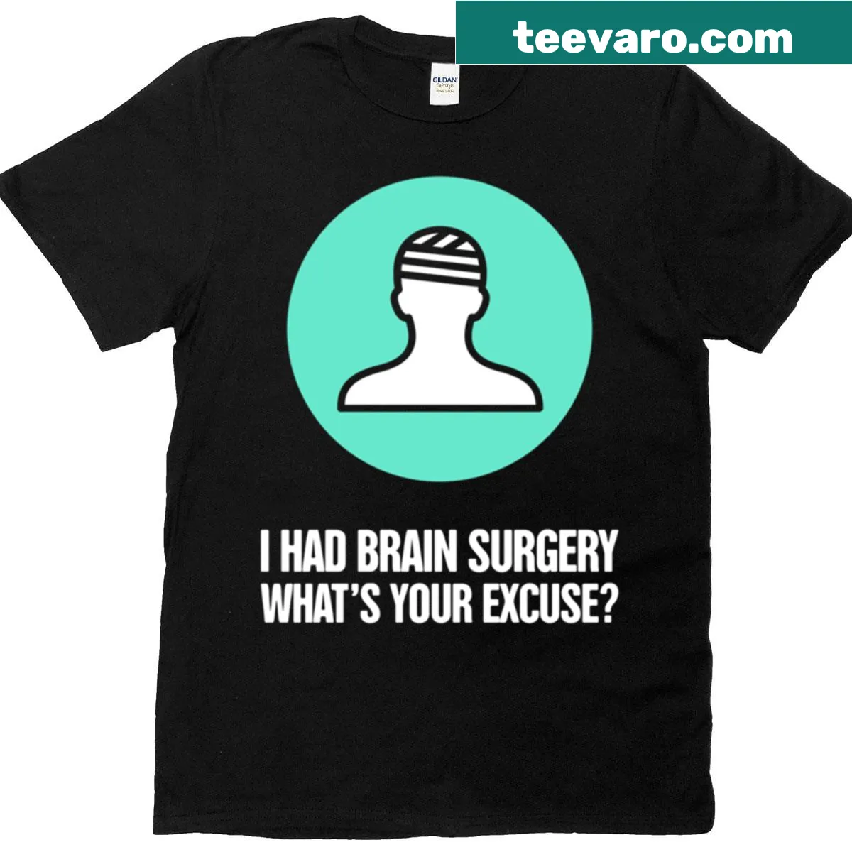 Funny t-shirt with 'Brain Surgery' graphic for recovery — on a men's t-shirt
