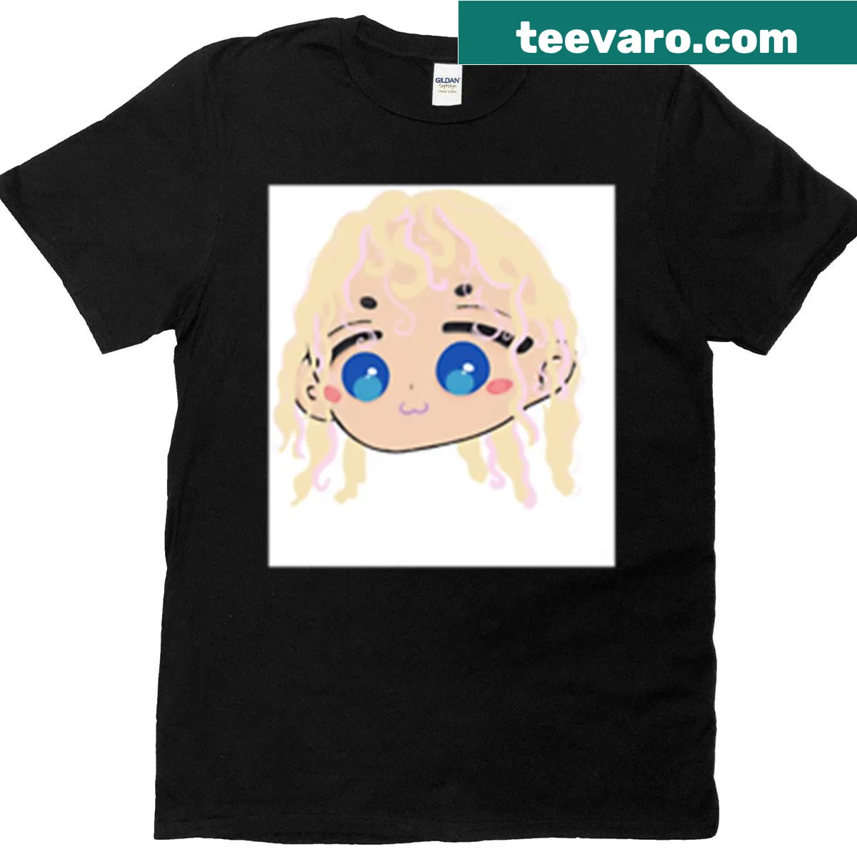 Chibi Ellie illustration on a cute t-shirt design — on a men's t-shirt
