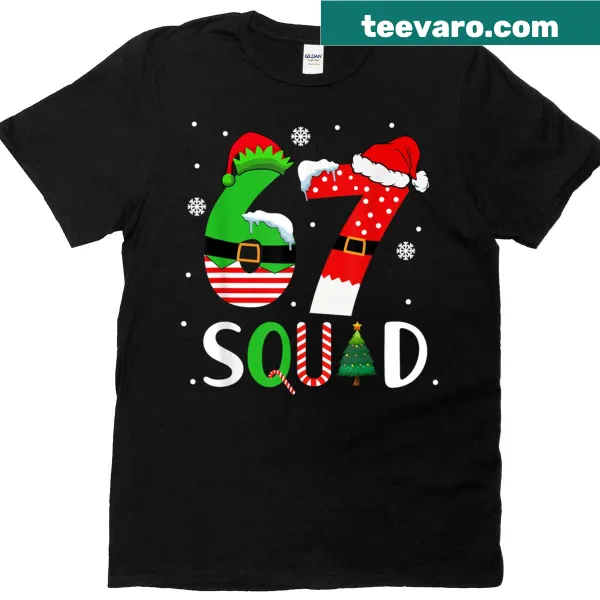 Funny Christmas shirt with meme design featuring Santa and elf