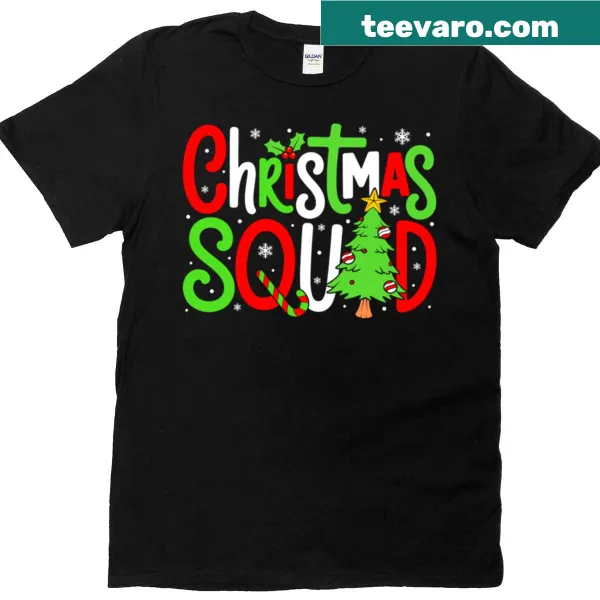 Cartoon Xmas tree family matching pajama t-shirt