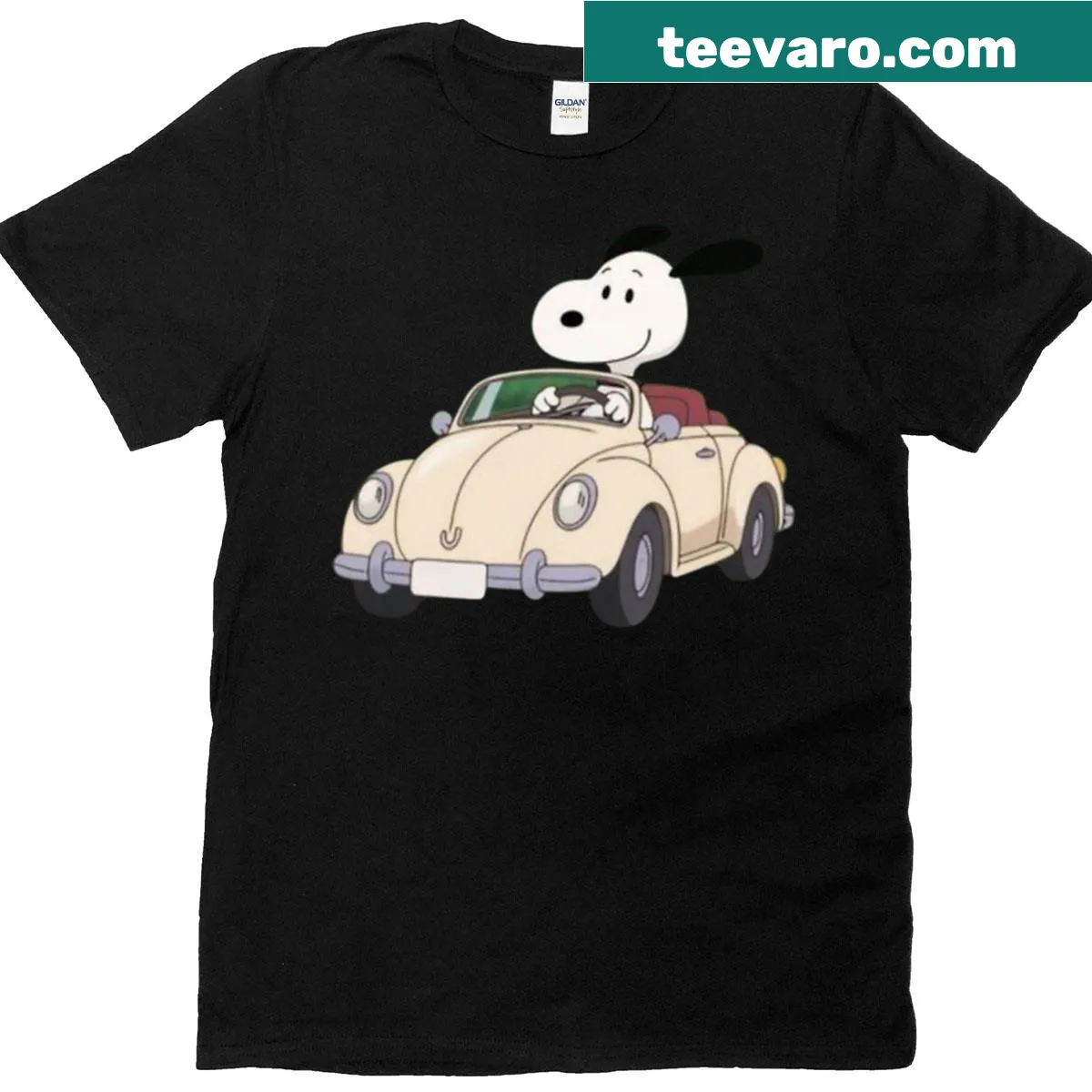 Vintage T-shirt with Snoopy graphic and chill vibes — on a men's t-shirt