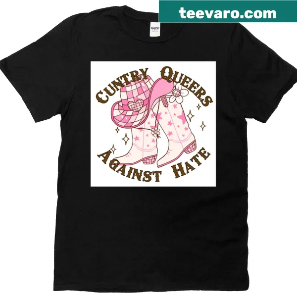 Statement T-shirt with text against hate