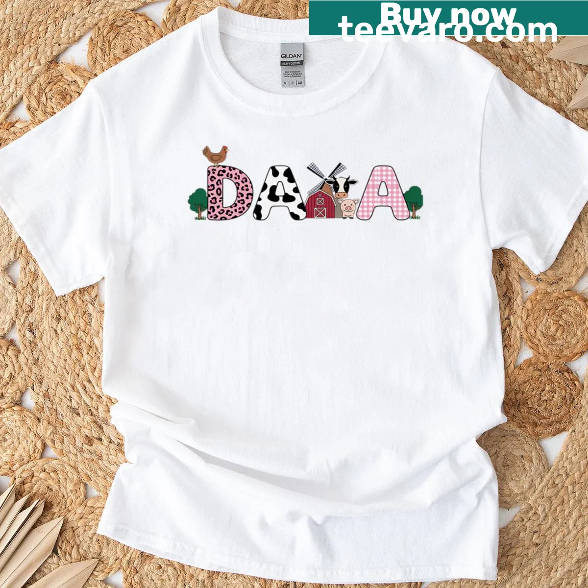 Farm animal graphic t-shirt for dad's birthday celebration — on a men's t-shirt