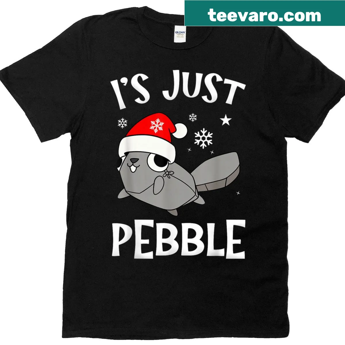Kids pajamas t-shirt with whimsical Pebble World design — on a men's t-shirt