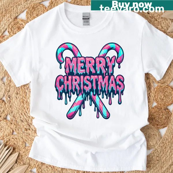 Whimsical ice cream graphic T-shirt for Christmas