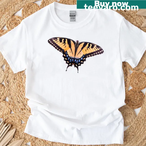 Illustrated Eastern Tiger Swallowtail butterfly T-shirt
