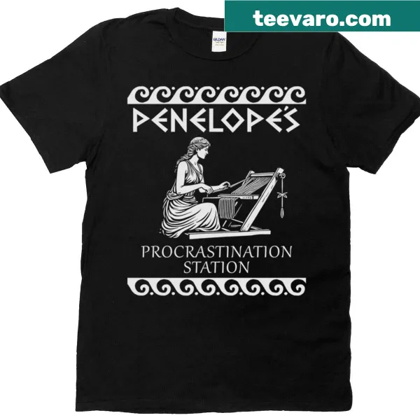 T-shirt featuring a humorous take on Penelope from Greek mythology