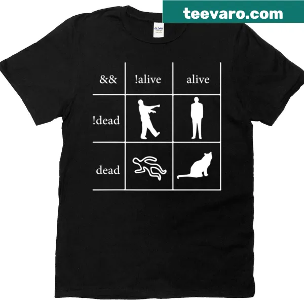 Witty programmer T-shirt with Boolean logic humor