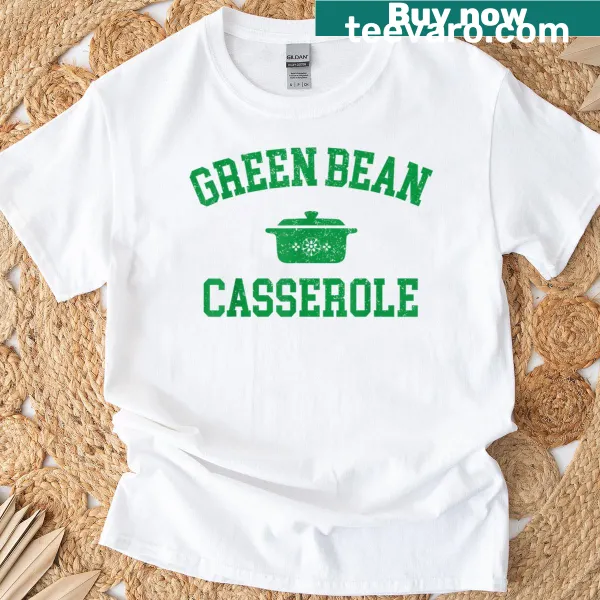 Thanksgiving T-shirt featuring green bean casserole design