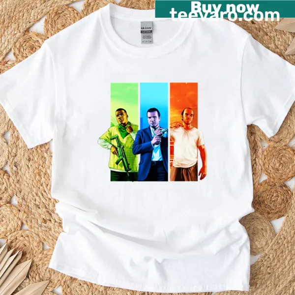 T-shirt featuring elements from GTA V