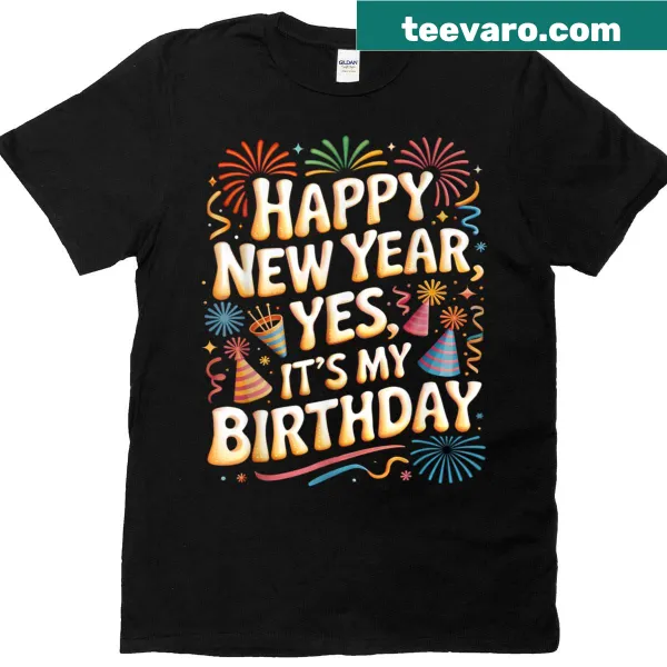 Happy New Year 2026 birthday party celebration t-shirt