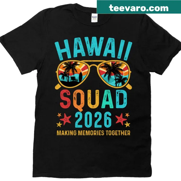 Vintage family matching t-shirt for Hawaii vacation 2026