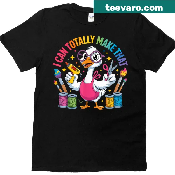 Funny crafting goose t-shirt for DIY crafters