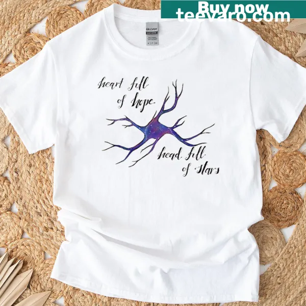 T-shirt featuring the word 'Astrocytes' in a science-themed typography