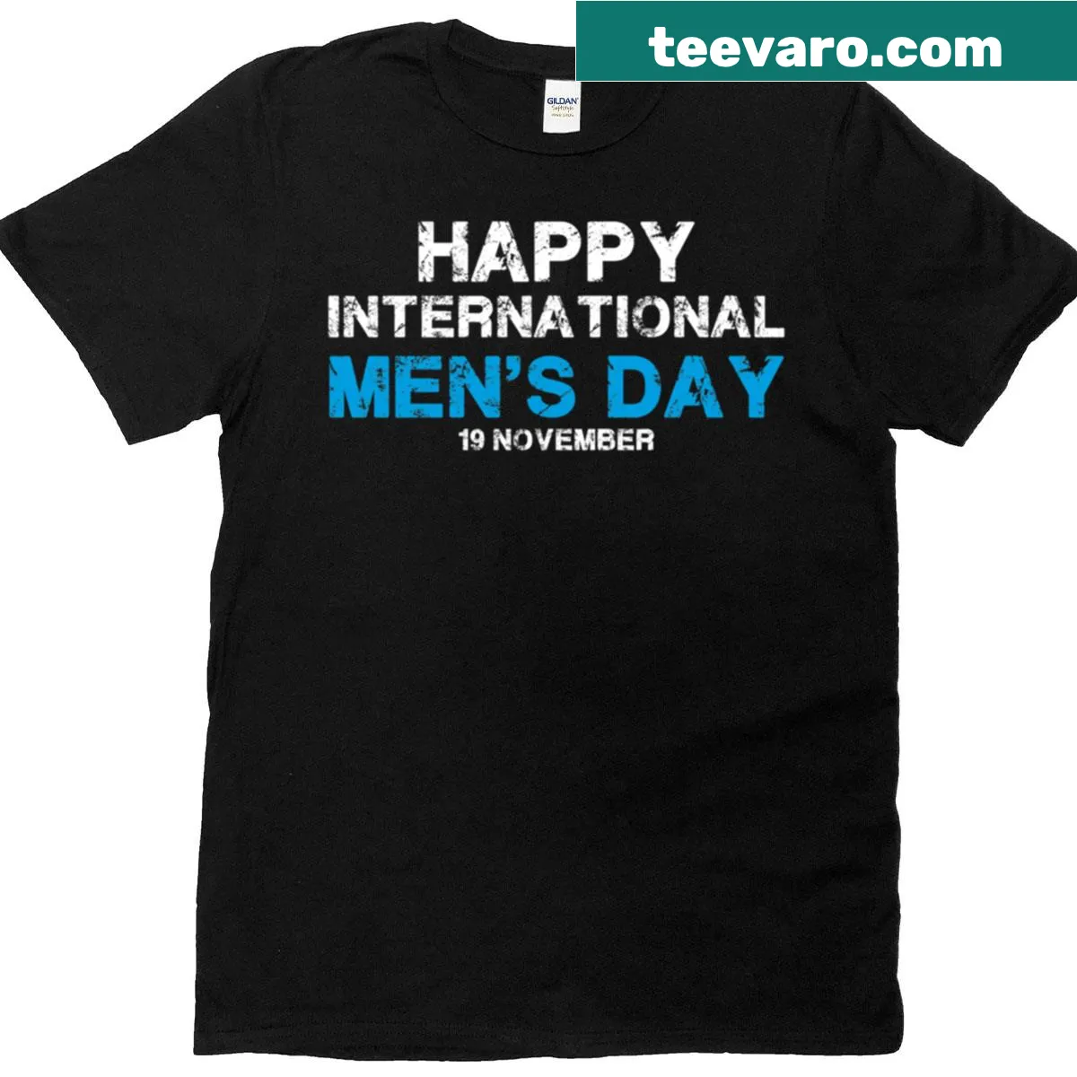 Premium tee for International Men's Day with empowering text — on a men's t-shirt
