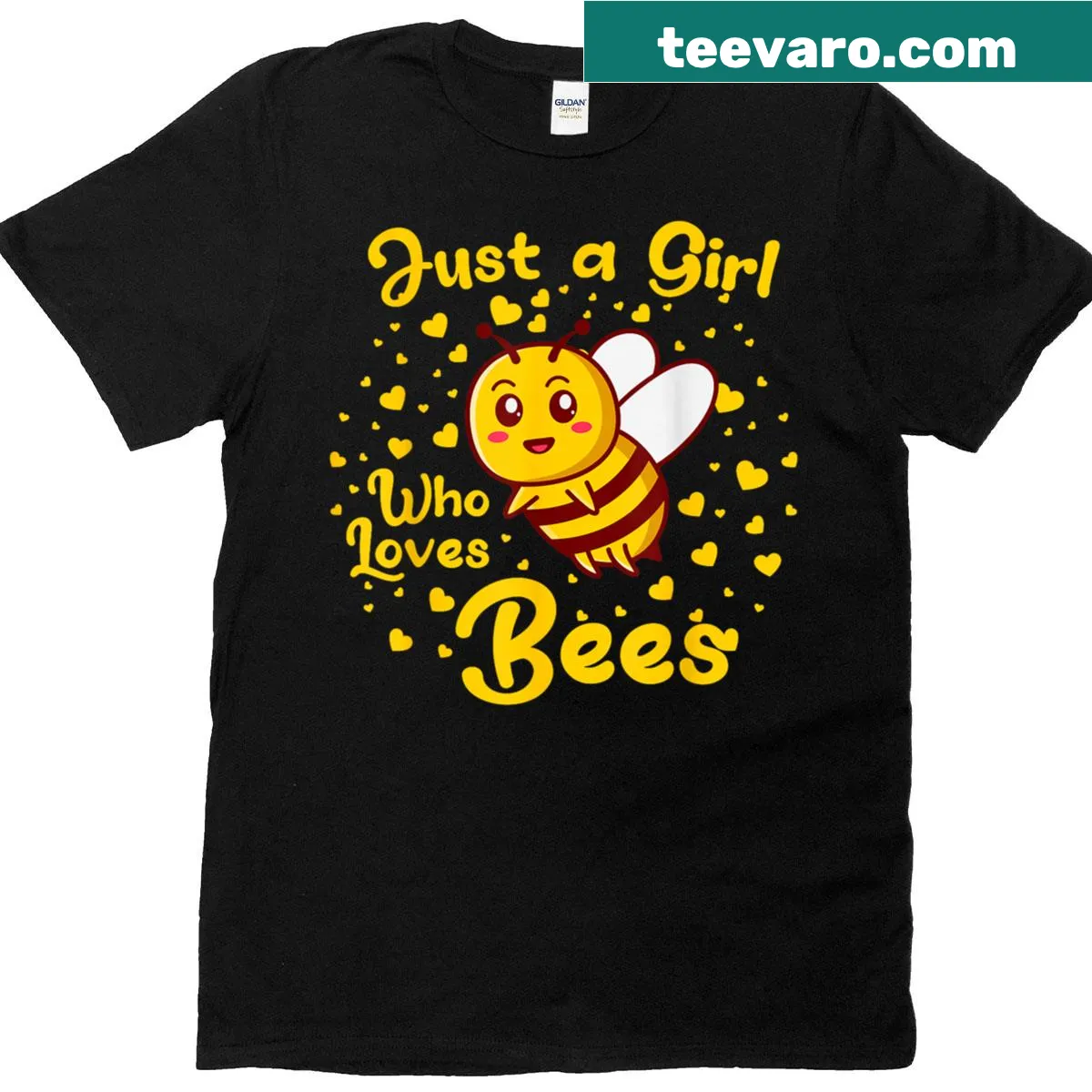 Cute beekeeper t-shirt with buzzing bees and playful text design — on a men's t-shirt
