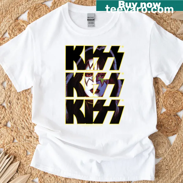 Triple logo design of Kiss Band with Spaceman illustration