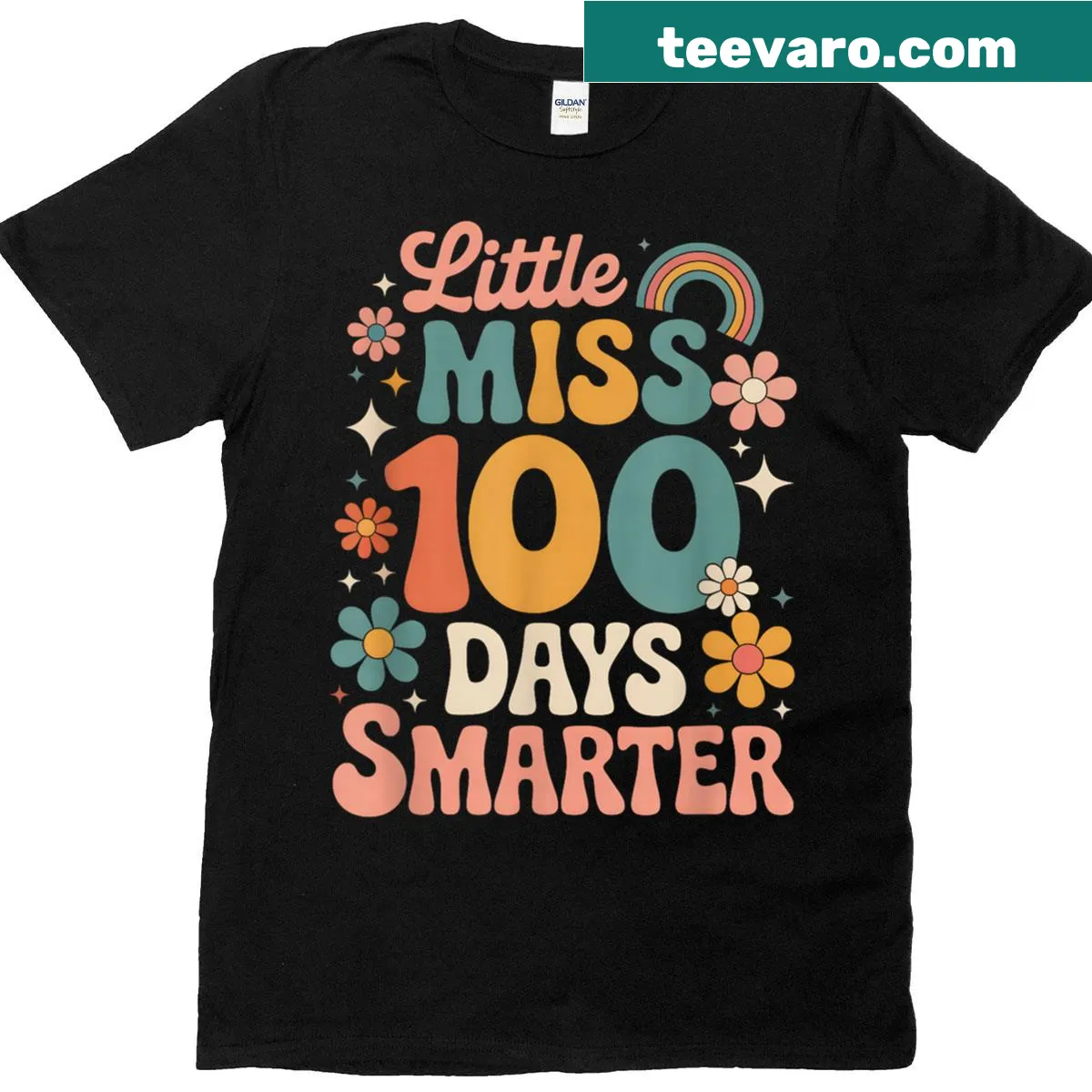 T-shirt celebrating 100 days smarter for kids — on a men's t-shirt